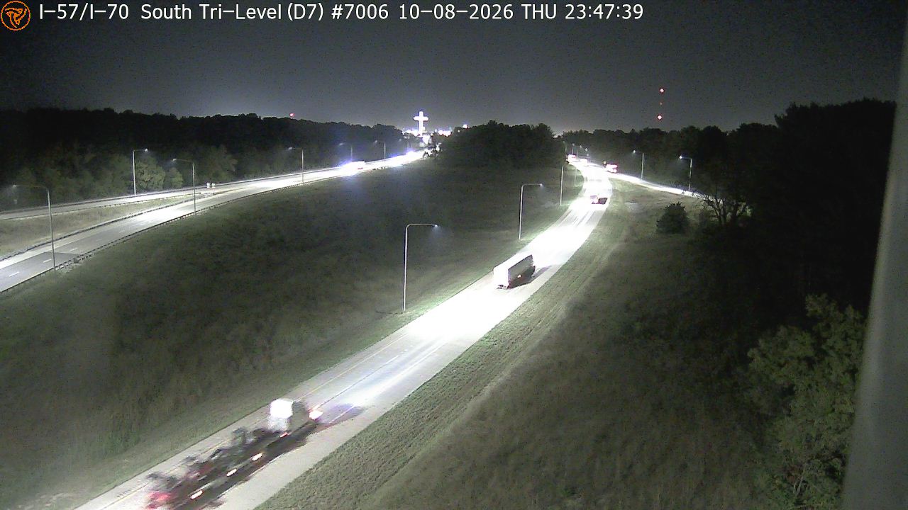 Photo from camera: I-57/I-70 at South Tri-Level