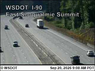 Snoqualmie Pass traffic camera: I-90 at MP 53.4: East Snoqualmie Summit