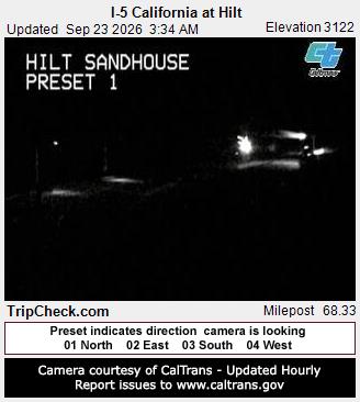 Photo from camera: I-5 California at Hilt