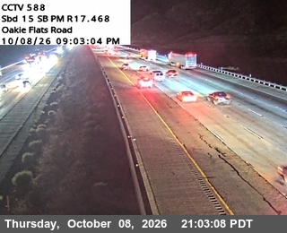Photo from camera: I-15 : (588) Oakie Flats Road, San Bernardino