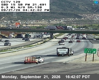 Photo from camera: I-15 : (129) 0.3 MI N/O RTE 138, Phelan