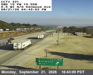 Photo from camera: I-15 : (221) 0.5mi n/o Kenwood, San Bernardino
