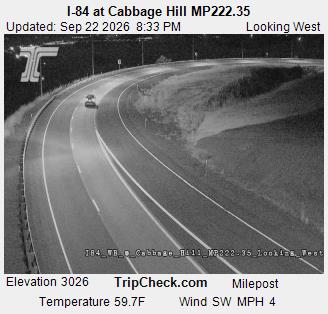 Photo from camera: I-84 at Cabbage Hill MP222.35