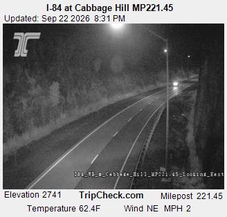 Photo from camera: I-84 at Cabbage Hill MP221.45