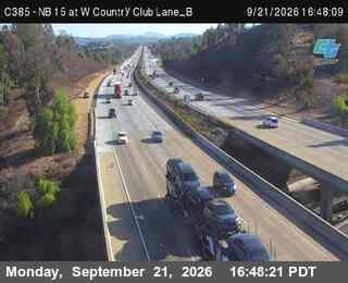Photo from camera: (C385) NB 15 : W Country Club Lane_B, Escondido