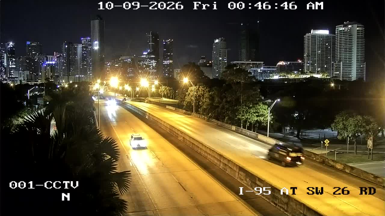 Photo from camera: I-95 at Southwest 26th Road