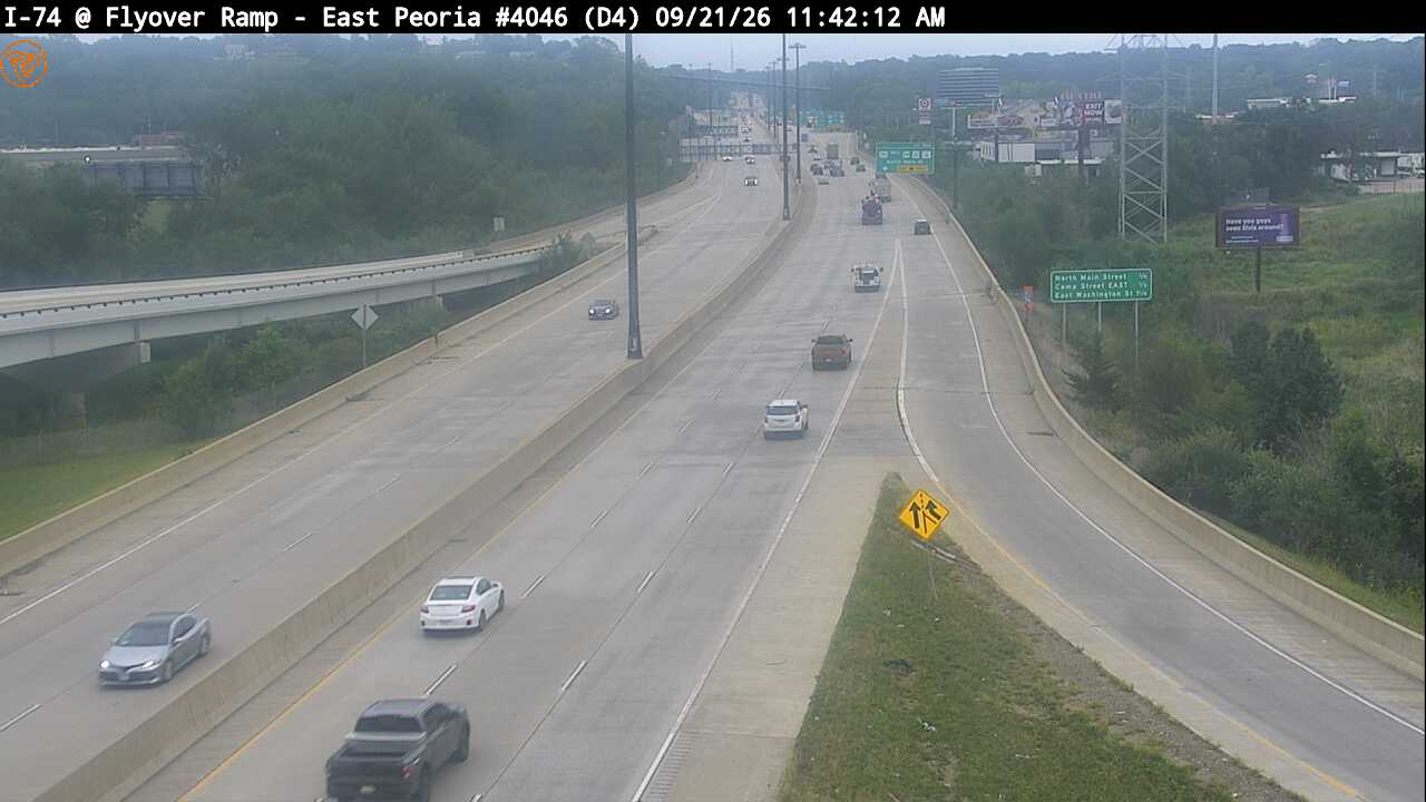 Photo from camera: I-74 East Peoria Flyover Ramp