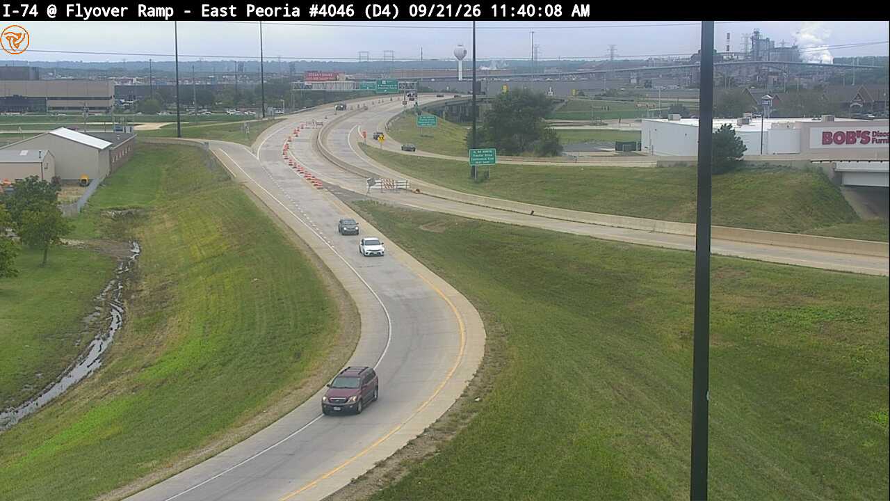 Photo from camera: I-74 East Peoria Flyover Ramp