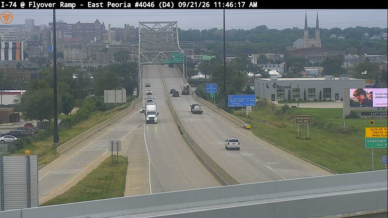 Photo from camera: I-74 East Peoria Flyover Ramp (W)