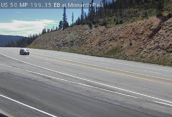 Photo from camera: US 50 MP 199.35 EB at Monarch Pass (Looking West)