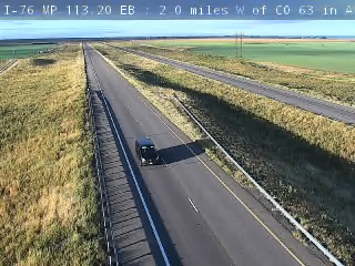 Photo from camera: I-76 MP 113.20 EB : 2.0 miles W of CO 63 in Atwood