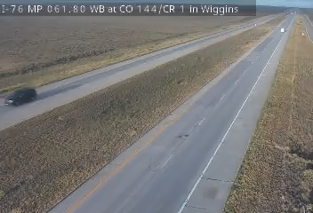 Photo from camera: I-76 MP 061.80 WB at CO 144/CR 1 in Wiggins