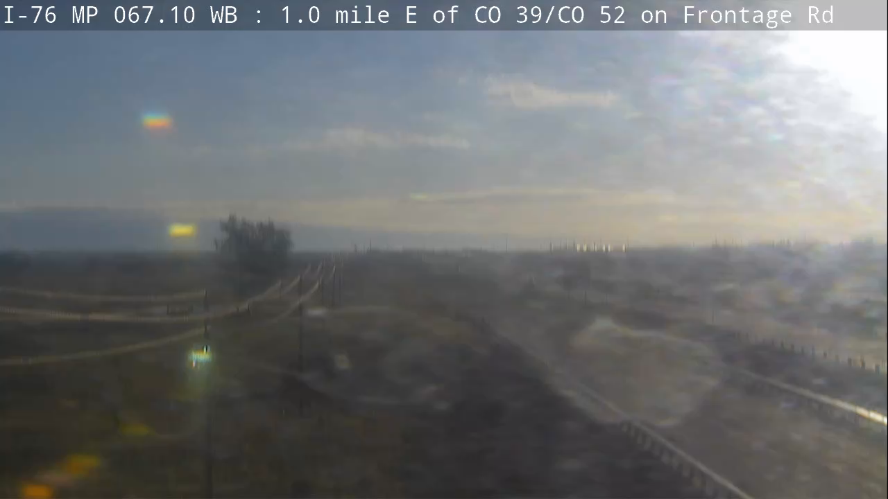 Photo from camera: I-76 MP 080.95 EB : 0.8 miles E of Main St/CO 52 in Fort Morgan