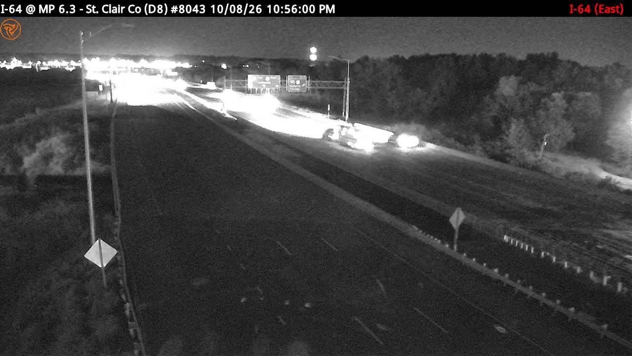 Photo from camera: I-64 at Milepost 6.3 (IL 111)