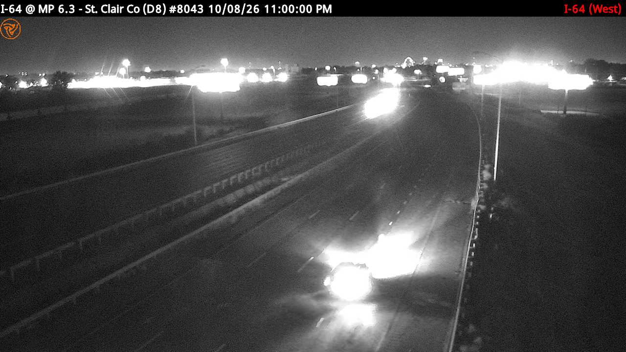 Photo from camera: I-64 at Milepost 6.3 (IL 111) (W)