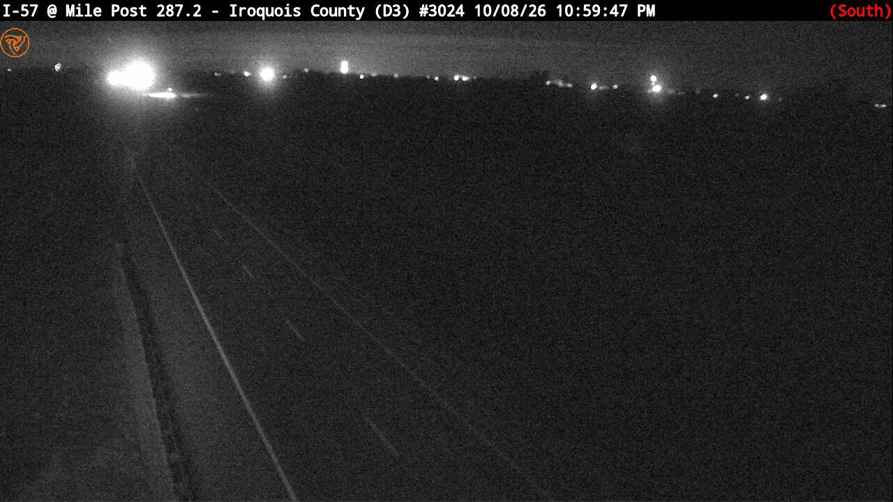 Photo from camera: I-57 SB at Mile Post 287.2