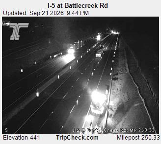 Photo from camera: I-5 at Battlecreek Rd