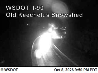 Photo from camera: I-90 at MP 57.7: Old Keechelus Snow Shed