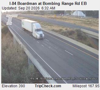 Photo from camera: I-84 Boardman at Bombing Range Rd EB
