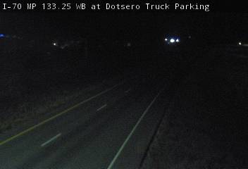 Photo from camera: I-70 MP 133.25 WB at Dotsero Truck Parking (Looking West)