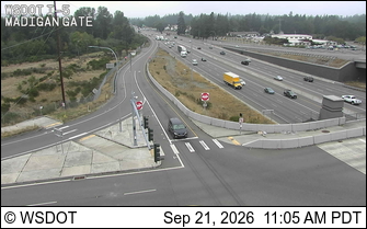 Photo from camera: I-5 at MP 122.7: Madigan Gate