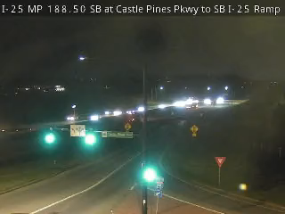 Photo from camera: I-25 MP 188.50 NB at Castle Pines Pkwy to NB I-25 Ramp