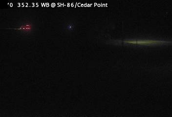 Photo from camera: I-70 MP 352.35 WB at CO 86/Cedar Point (Looking East)