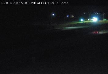 Photo from camera: I-70 MP 015.00 WB at CO 139 in Loma (Looking West)