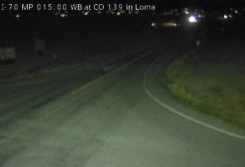 Photo from camera: I-70 MP 015.00 WB at CO 139 in Loma (Looking North)