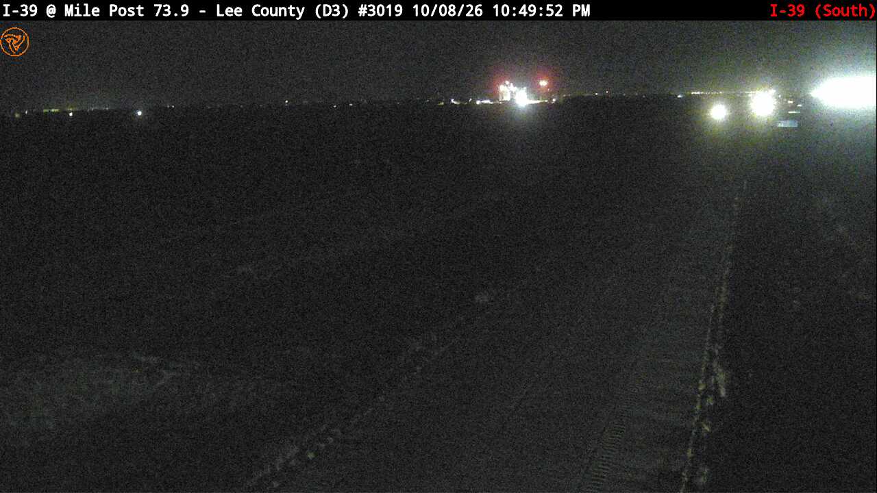 Photo from camera: I-39 SB at Mile Post 73.9
