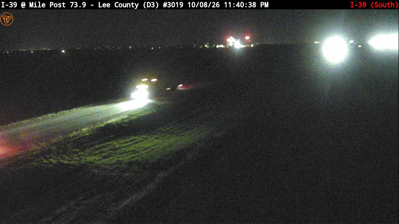 Photo from camera: I-39 SB at Mile Post 73.9