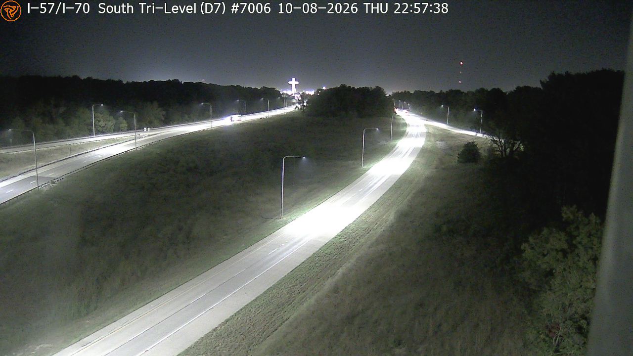 Photo from camera: I-57/I-70 at South Tri-Level