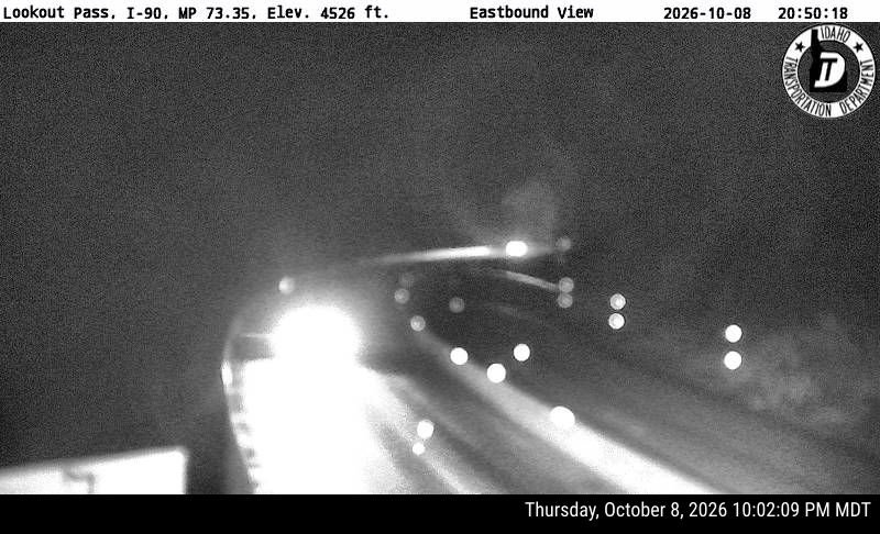 Photo from camera: I-90 Lookout Pass (view 1)