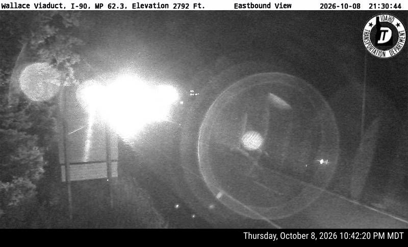 Photo from camera: I-90 Wallace (view 1)