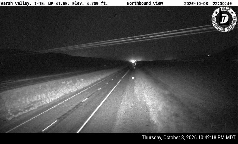 Photo from camera: I-15 Marsh Valley (view 1)