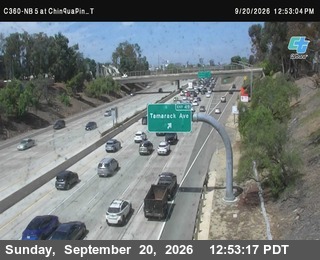 Photo from camera: (C360) I-5 : SB at Chinquapin T, Carlsbad