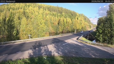 Bild från vägkamera: Nedansjö (väglagskamera)