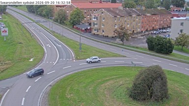 Bild från vägkamera: Alingsås Svearondellen