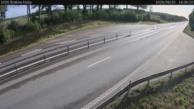 Bild från vägkamera: Bräkne-Hoby (väglagskamera)