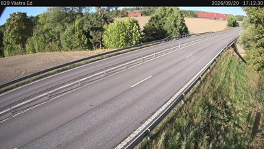Bild från vägkamera: Västra Ed (väglagskamera)