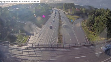 Bild från vägkamera: Ljungarum västerut