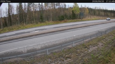 Bild från vägkamera: Töre (väglagskamera)