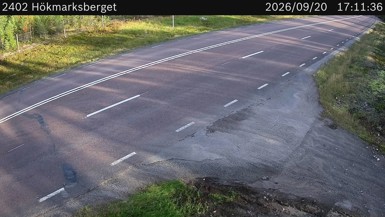 Bild från vägkamera: Hökmarksberget (väglagskamera)