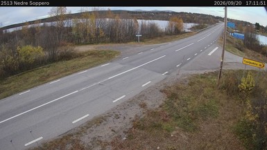 Bild från vägkamera: Nedre Soppero (väglagskamera)