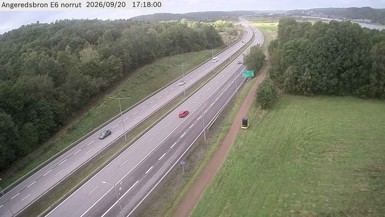 Bild från vägkamera: Angeredsbron norrut