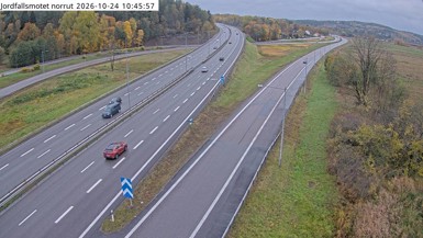 Bild från vägkamera: Jordfallsmotet norrut