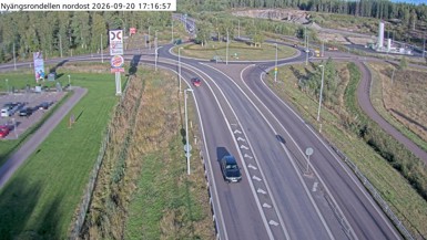 Bild från vägkamera: Nyängsrondellen nordost