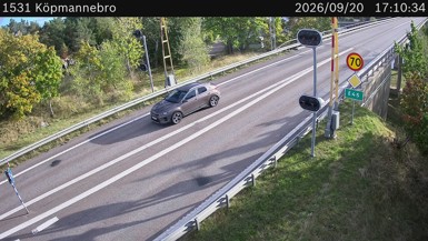 Bild från vägkamera: Köpmannebro (väglagskamera)