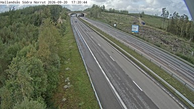 Bild från vägkamera: Hallandsås Södra norrut
