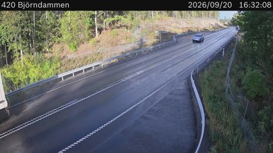 Bild från vägkamera: Björndammen (väglagskamera)